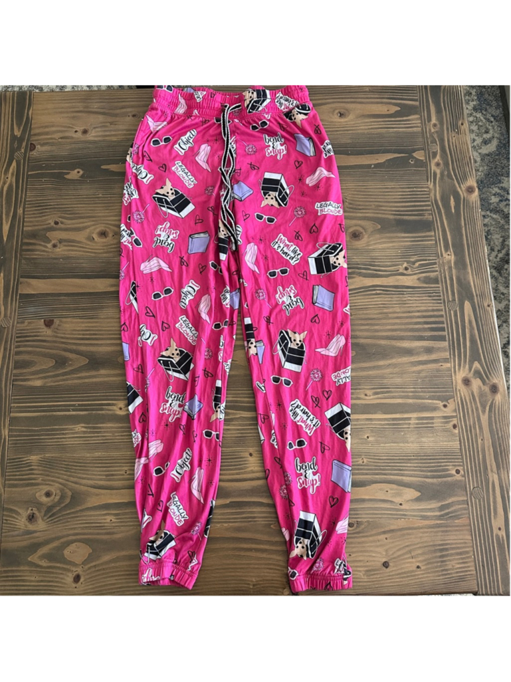 Legally Blonde Pajama Pants XS Pink Bend & Snap Movie Lounge Pants